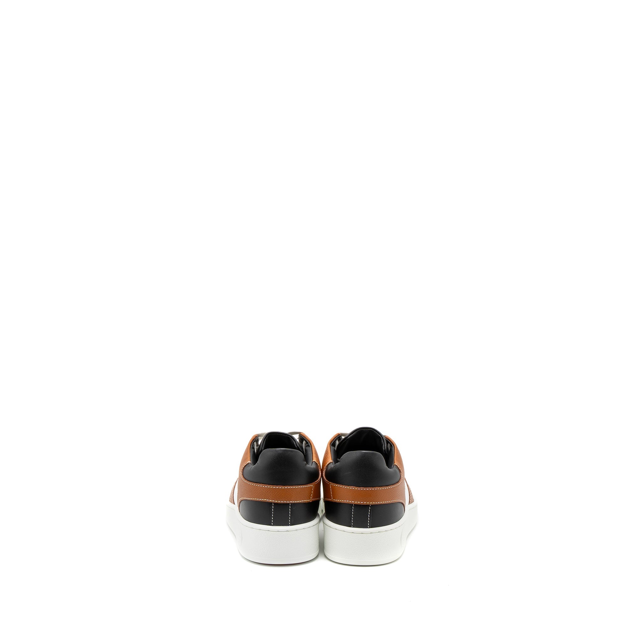 HERMES FREE SNEAKER CALFSKIN BLACK/GOLD/WHITE SHW