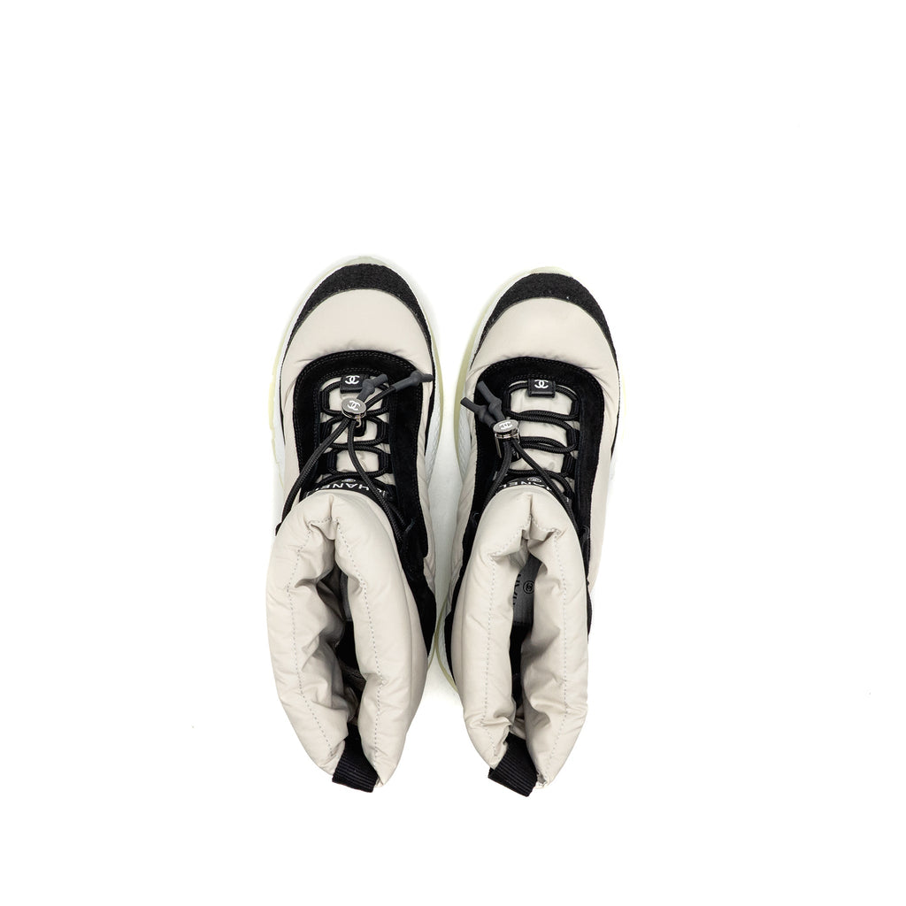 CHANEL SPORTY ANKLE BOOTS NYLON/SUEDE MULTICOLOURED