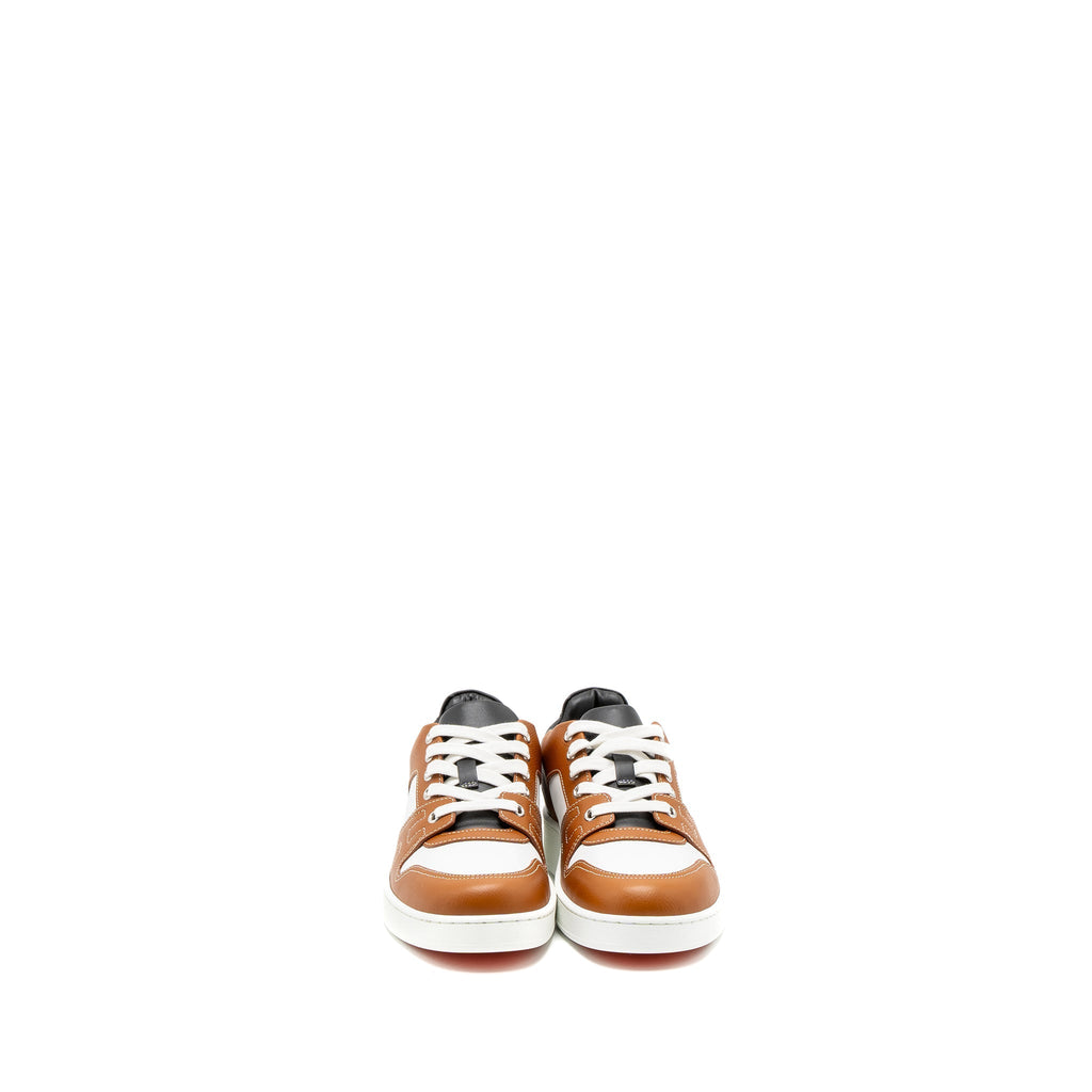 HERMES FREE SNEAKER CALFSKIN BLACK/GOLD/WHITE SHW