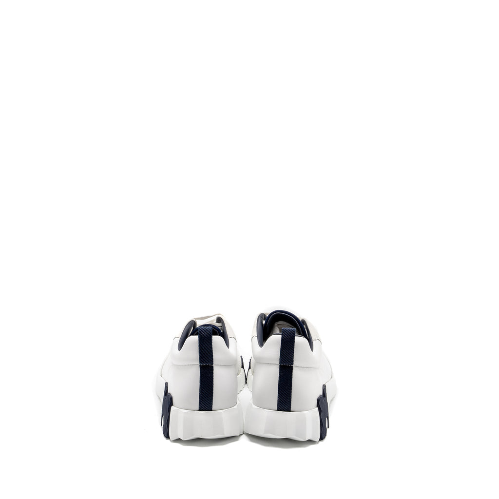 HERMES HOMME BOUNCING SNEAKER LEATHER BLANC/NOIR