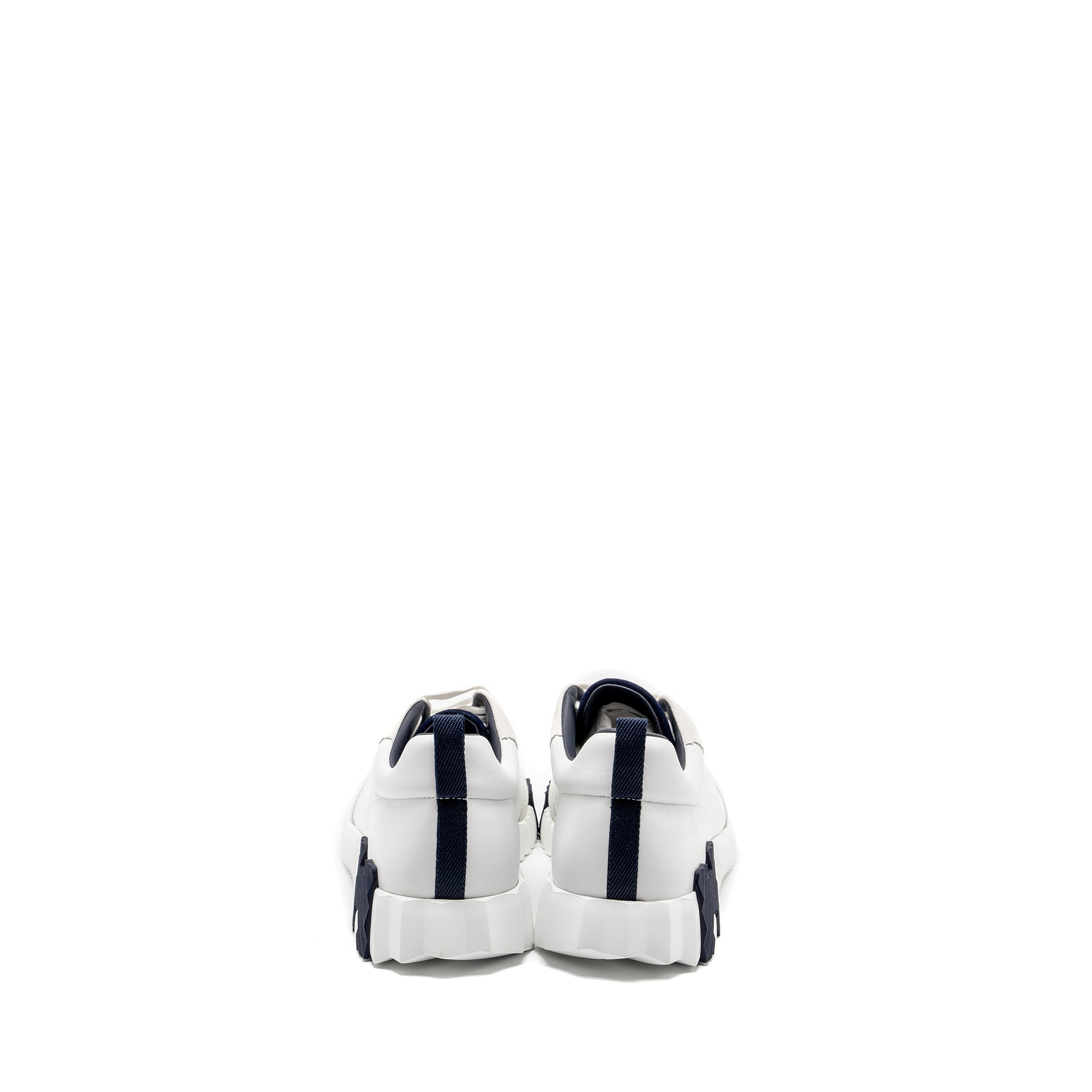HERMES HOMME BOUNCING SNEAKER LEATHER BLANC/NOIR