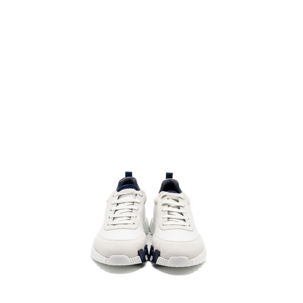 HERMES HOMME BOUNCING SNEAKER LEATHER BLANC/NOIR