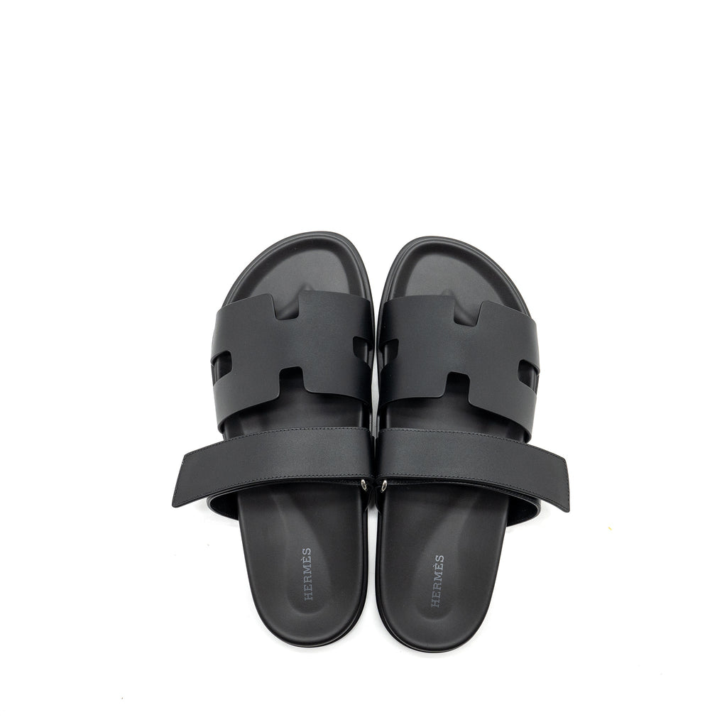 HERMES HOMME CHYPRE SANDALS BLACK