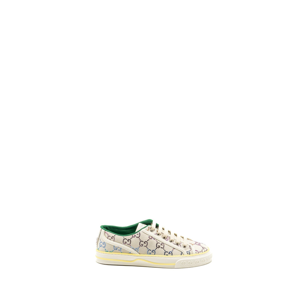 GUCCI TENNIS SNEAKER GG LOGO CRYSTAL MULTICOLOUR