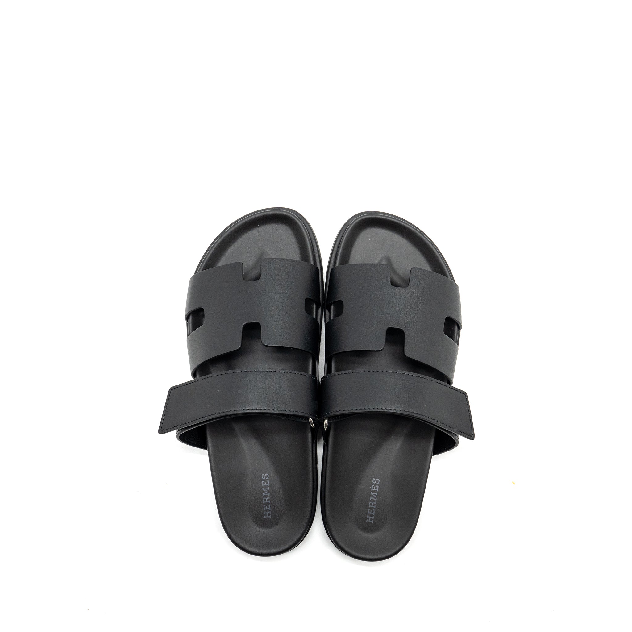 HERMES HOMME CHYPRE SANDALS BLACK
