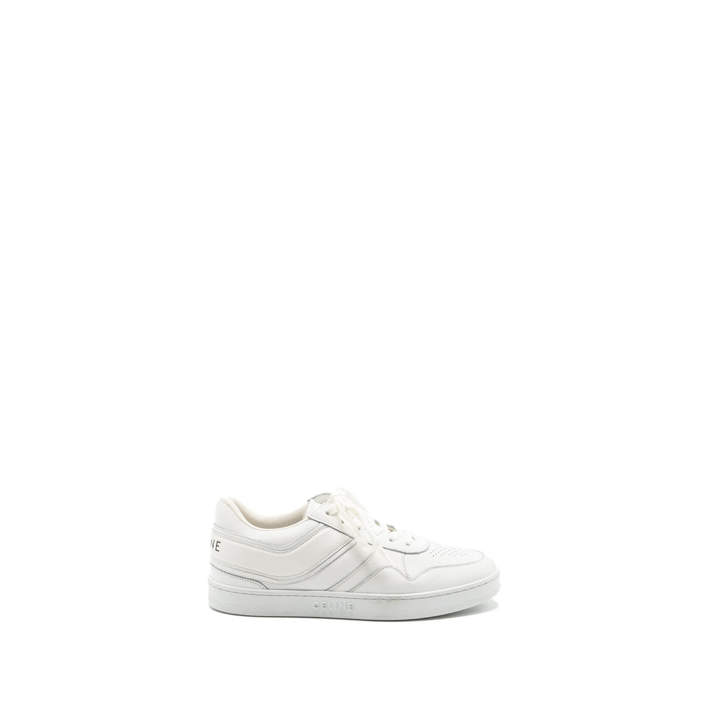CELINE LOW LACE-UP SNEAKERS WHITE