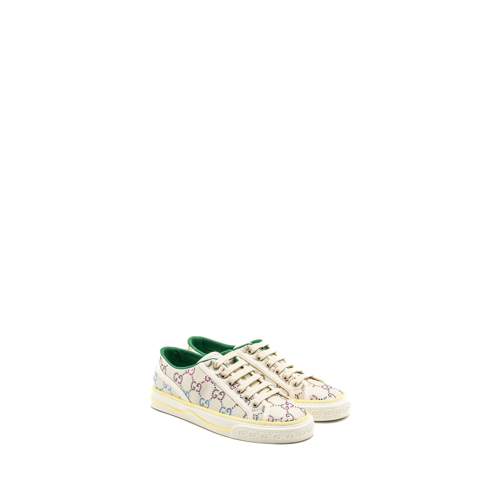GUCCI TENNIS SNEAKER GG LOGO CRYSTAL MULTICOLOUR