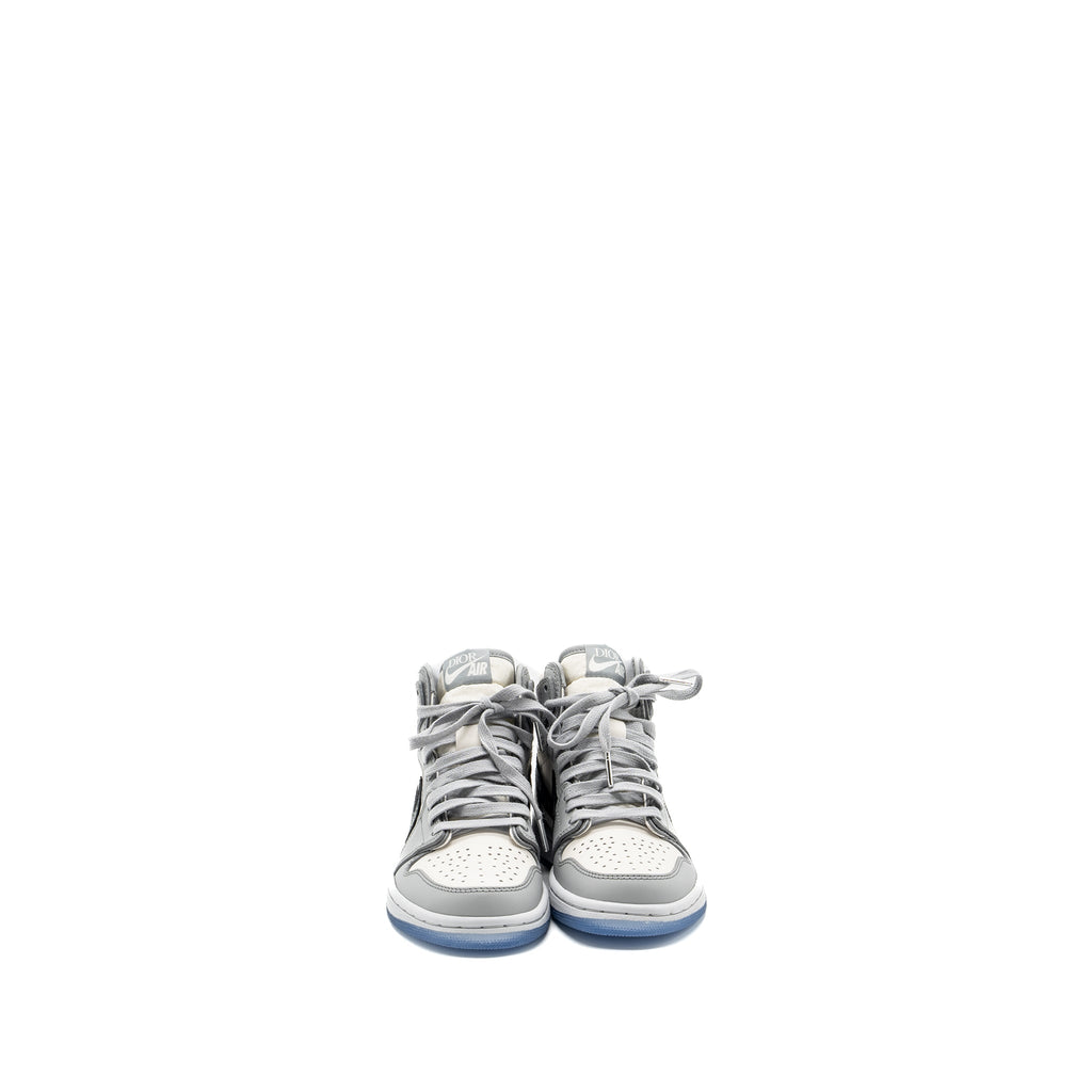 DIOR X AIR JORDAN RETRO US HIGH SNEAKERS GREY/WHITE