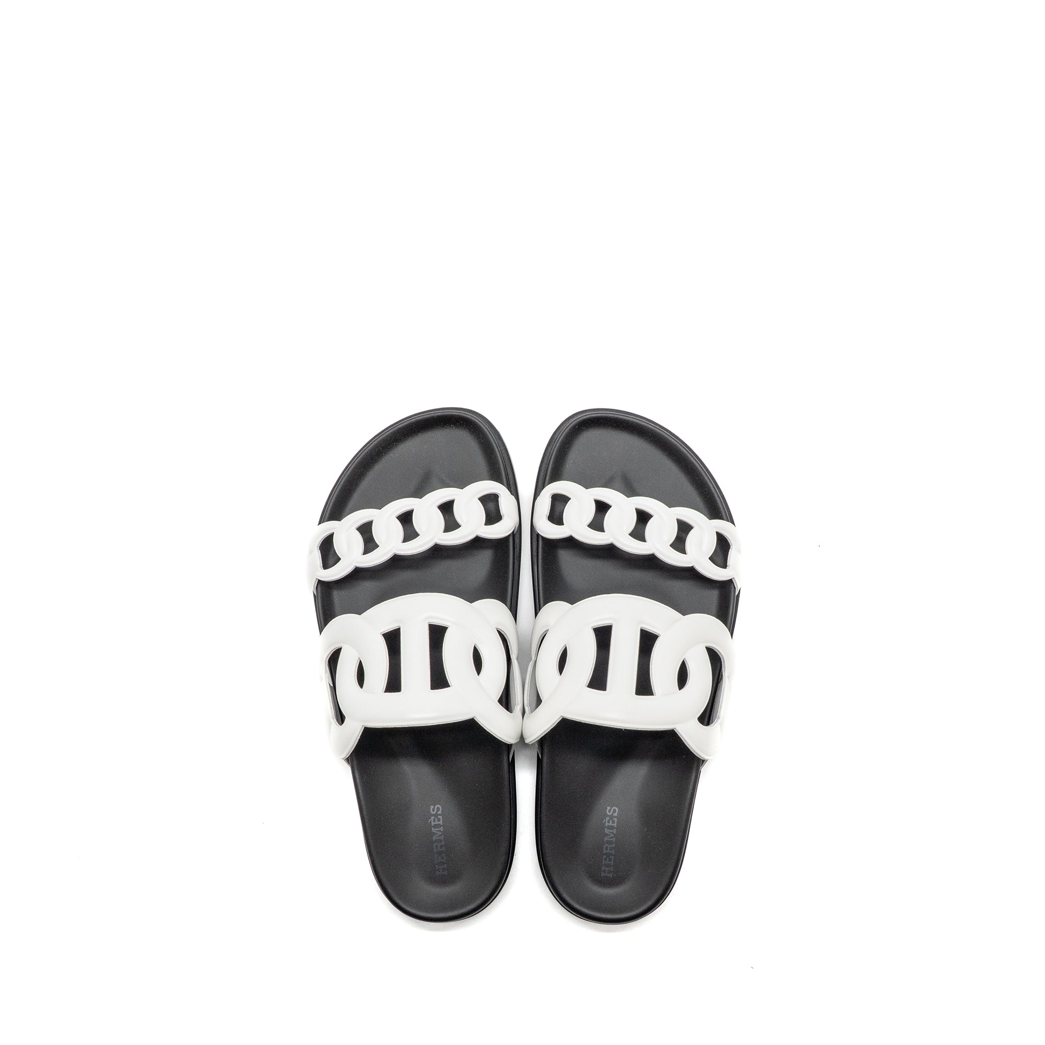 HERMES EXTRA SANDALS NAPPA BLANC