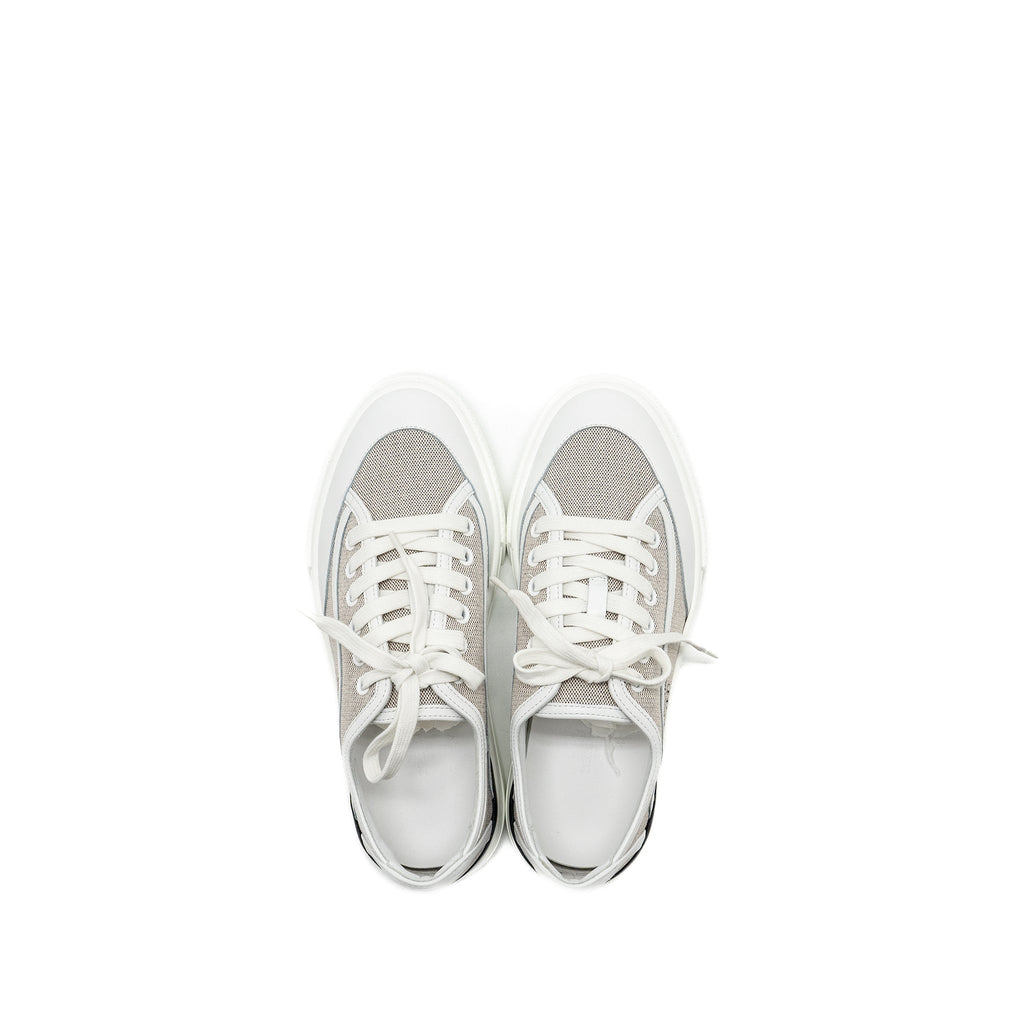 HERMES GET SNEAKER COTTON PRUNOIR / BLANC