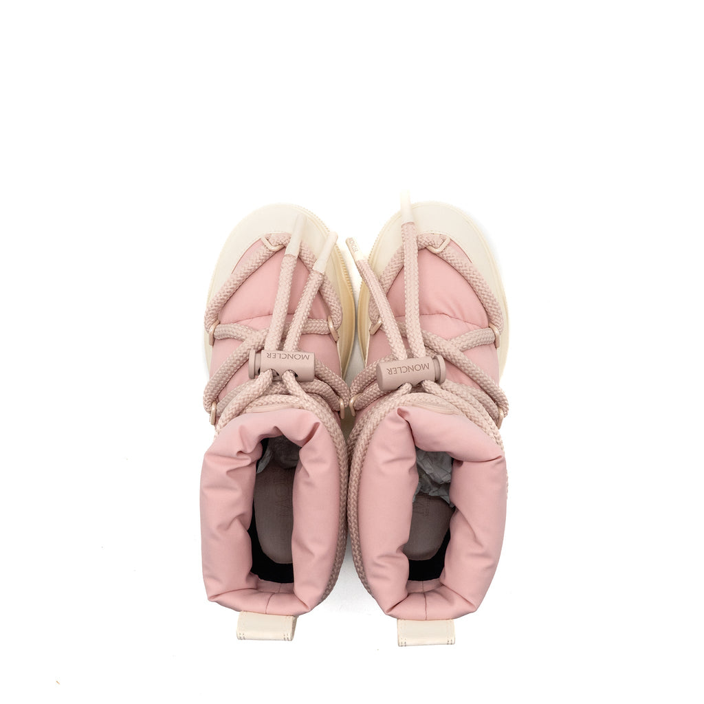 MONCLER ALTIVE MID SNOW BOOTS NYLON/MESH/TEXTURED RUBBER PINK