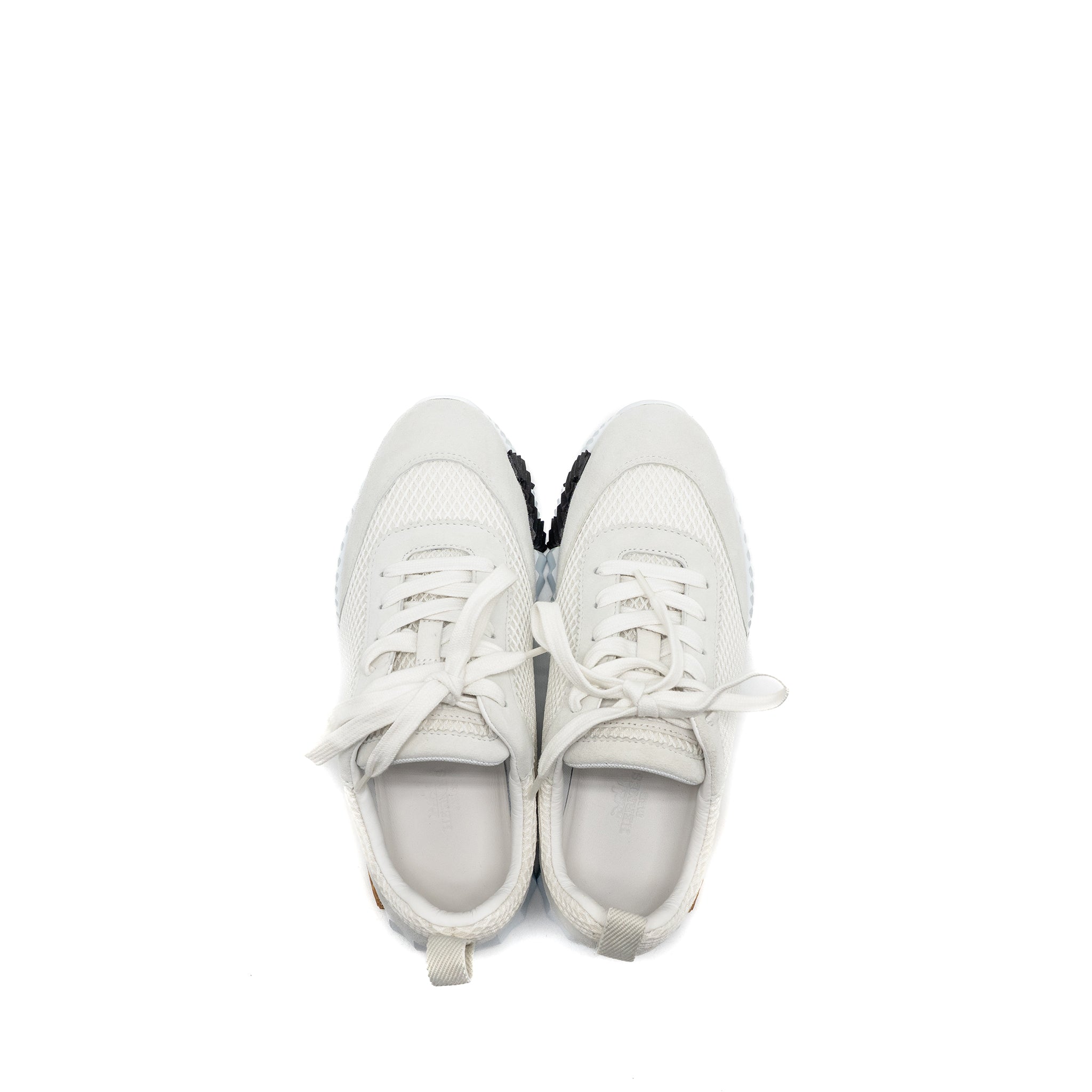 HERMES FEMME BOUNCING SNEAKER MESH/SUEDE BLANC/MULTICOLOUR