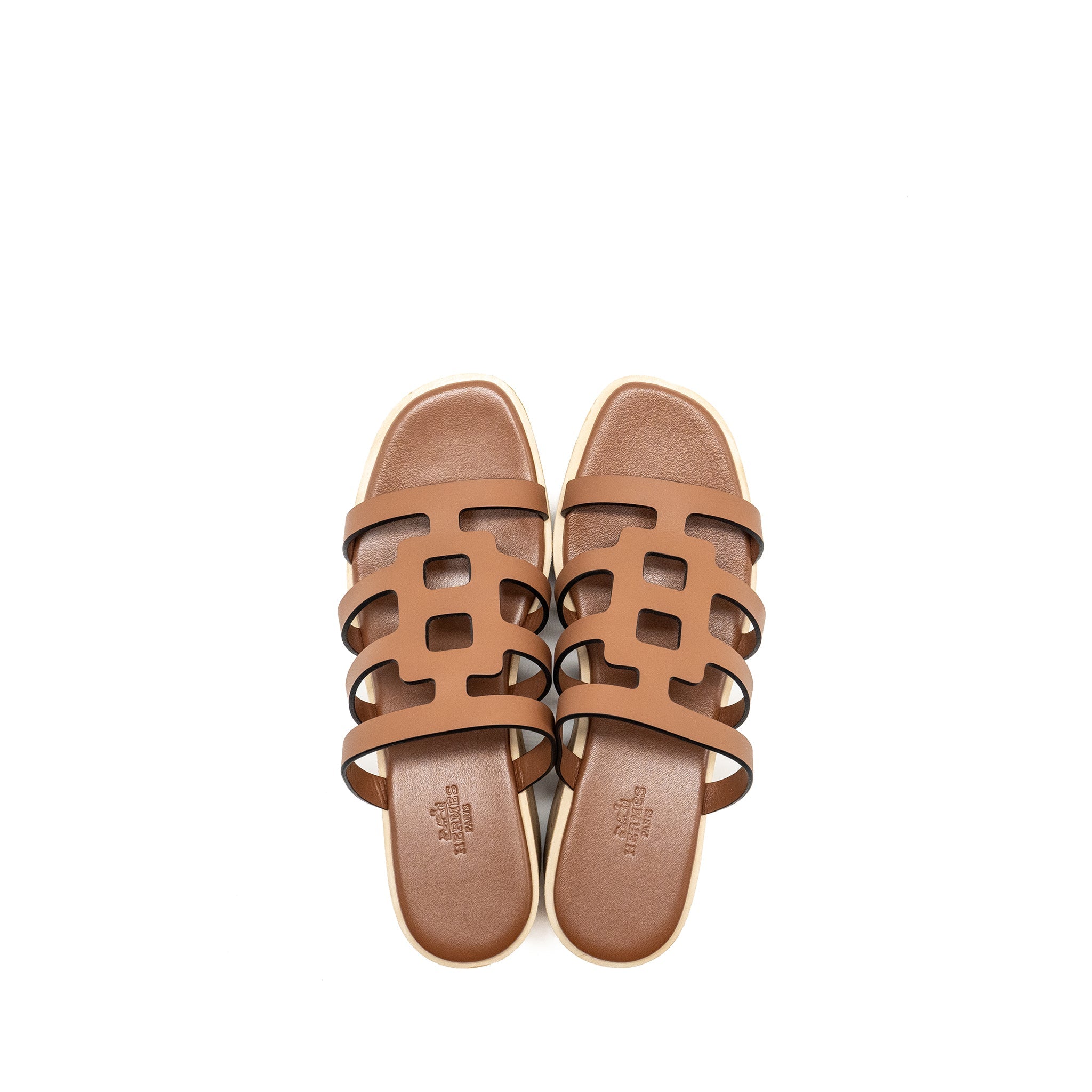 HERMES ISABELLA SANDAL CALFSKIN GOLD