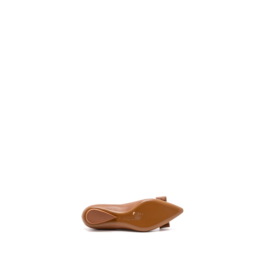 SALVATORE FERRAGAMO VIVA FLATS TAN