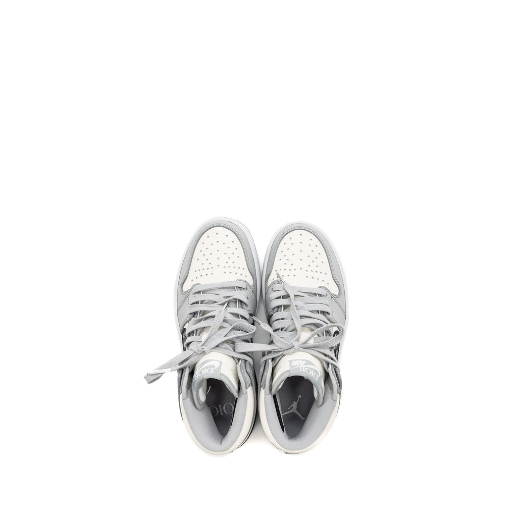 DIOR X AIR JORDAN RETRO US HIGH SNEAKERS GREY/WHITE