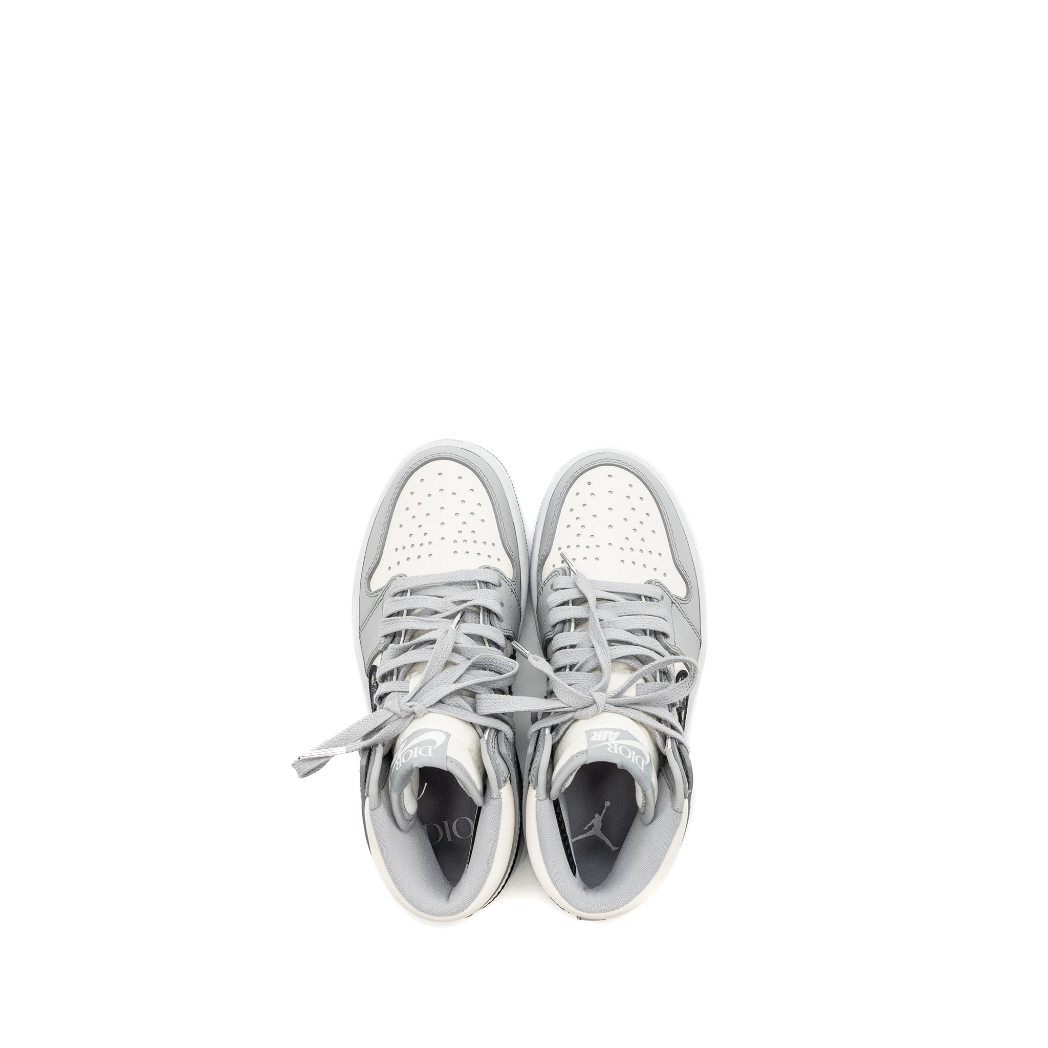 DIOR X AIR JORDAN RETRO US HIGH SNEAKERS GREY/WHITE