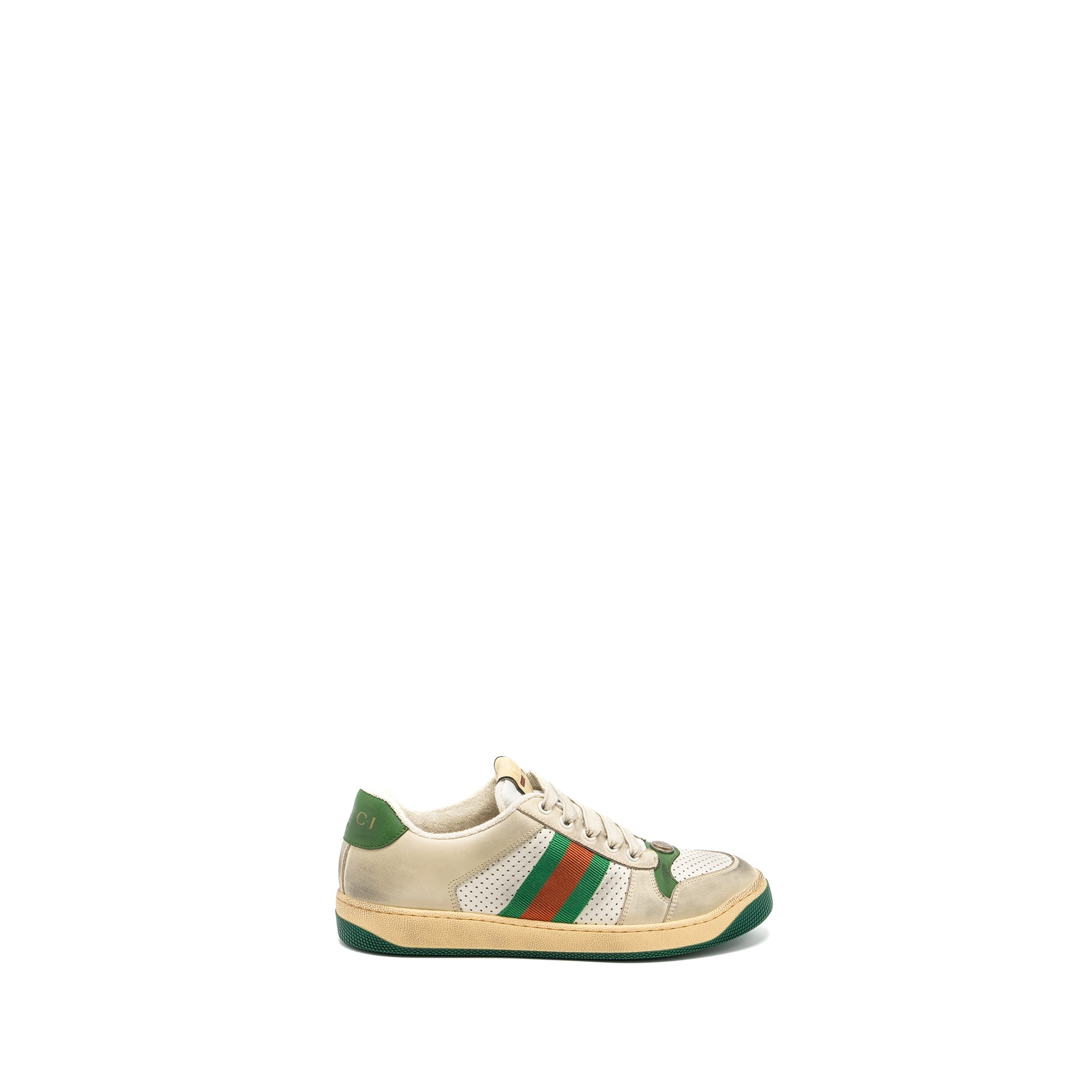 GUCCI WOMEN’S SCREENER LEATHER TRAINER / SNEAKERS MULTICOLOUR