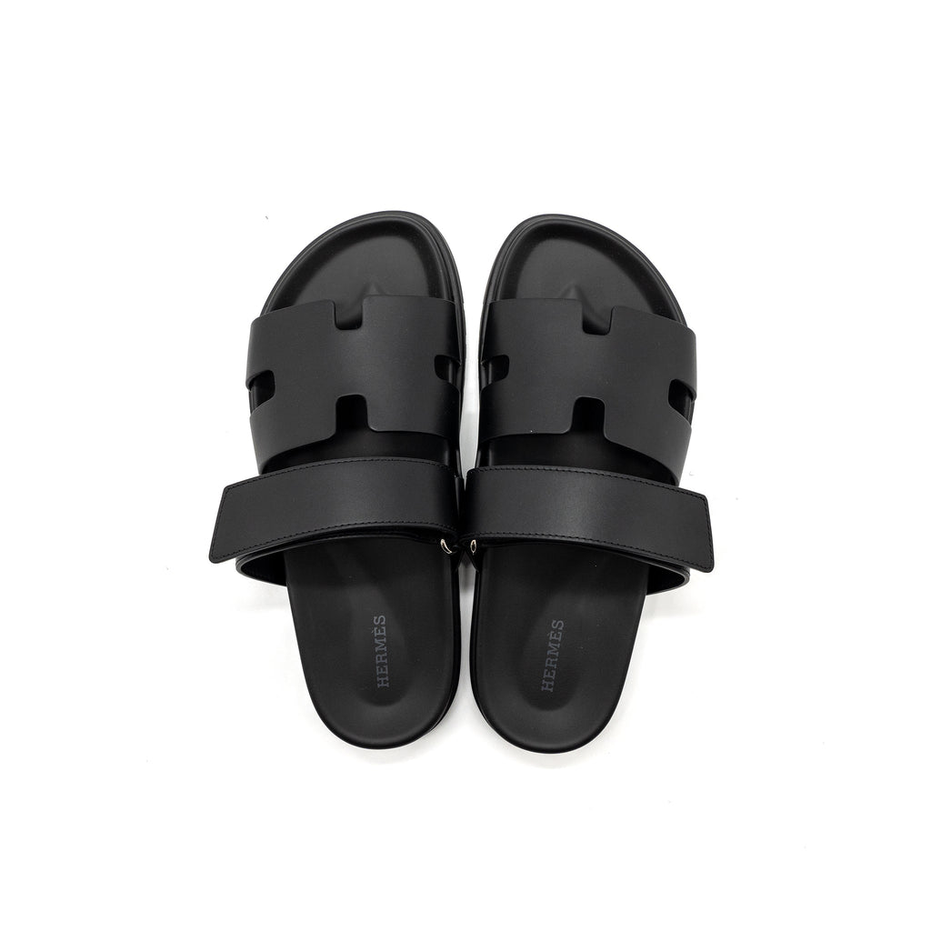 HERMES CHYPRE SANDAL BLACK