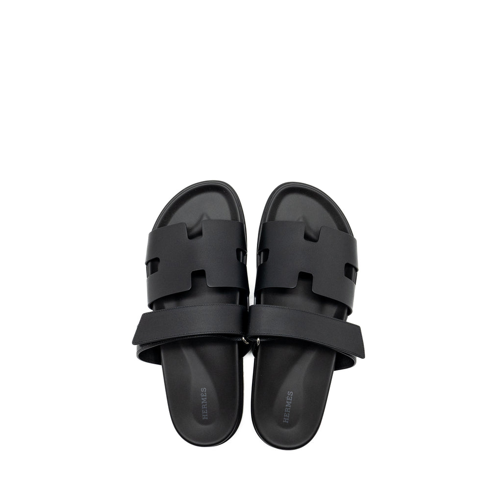 HERMES HOMME CHYPRE SANDALS BLACK