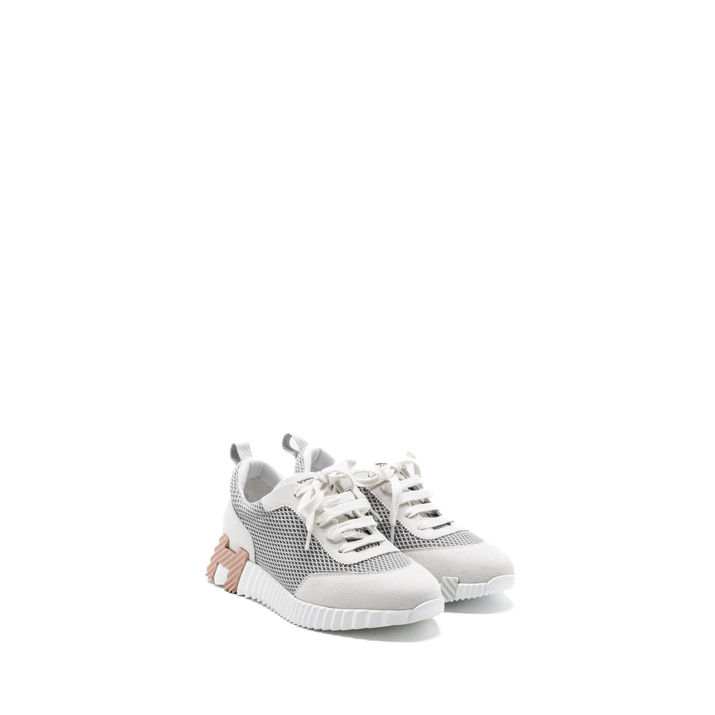 HERMES FEMME BOUNCING SNEAKER GRIS LULEA/ BLANC