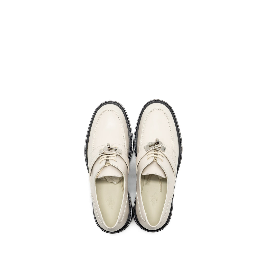 HERMES RICHELIEU DERBY FIRST LOAFER BEIGE GLAICE SHW