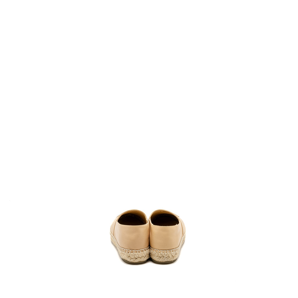 CHANEL ESPADRILLES LAMBSKIN BEIGE/BLACK
