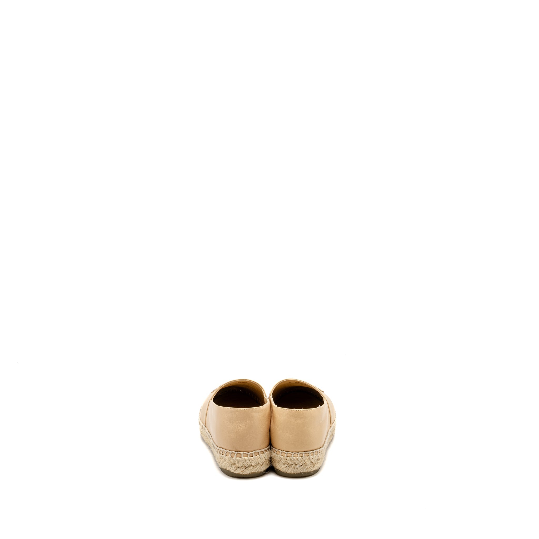 CHANEL ESPADRILLES LAMBSKIN BEIGE/BLACK