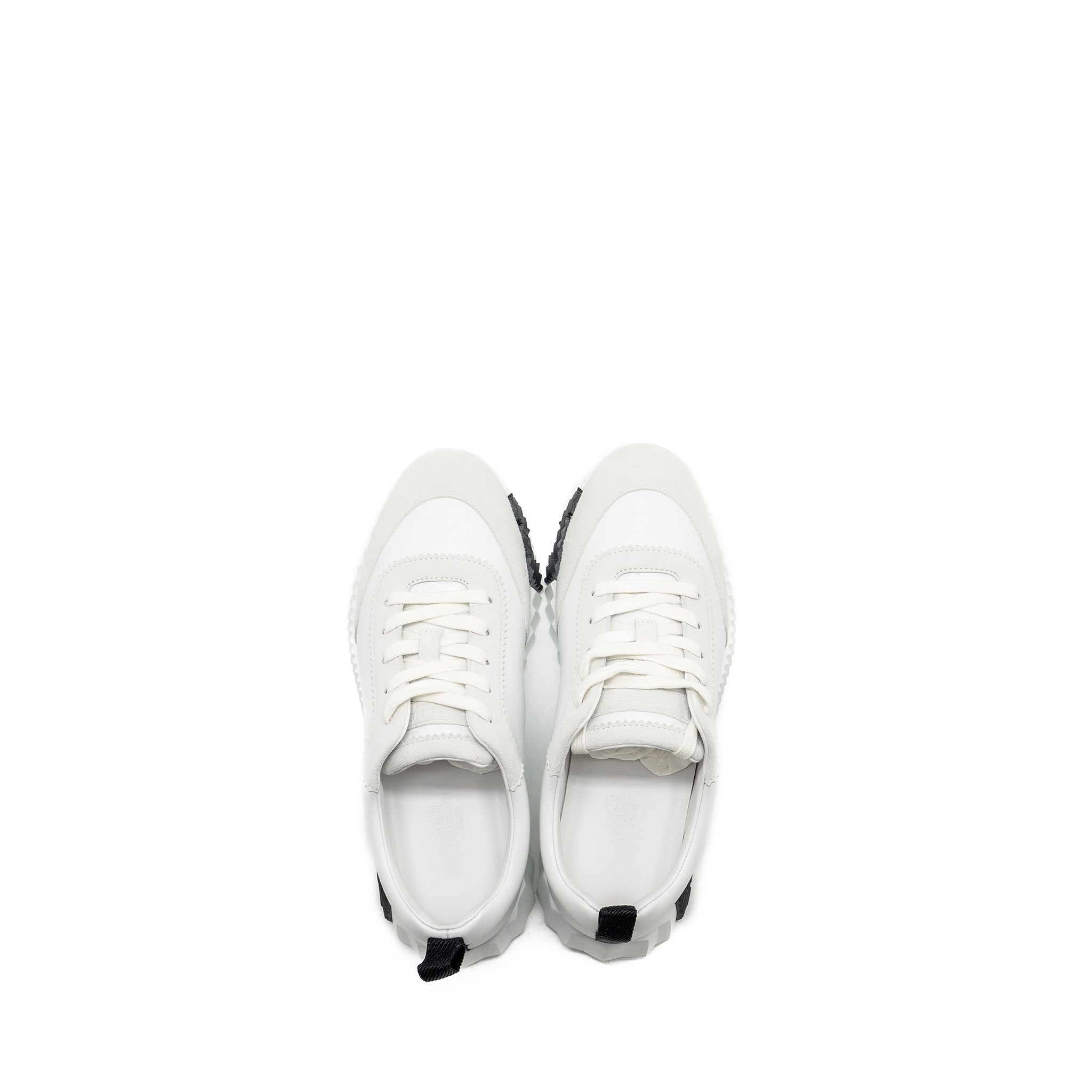 HERMES BOUNCING SNEAKERS LEATHER WHITE/BLACK