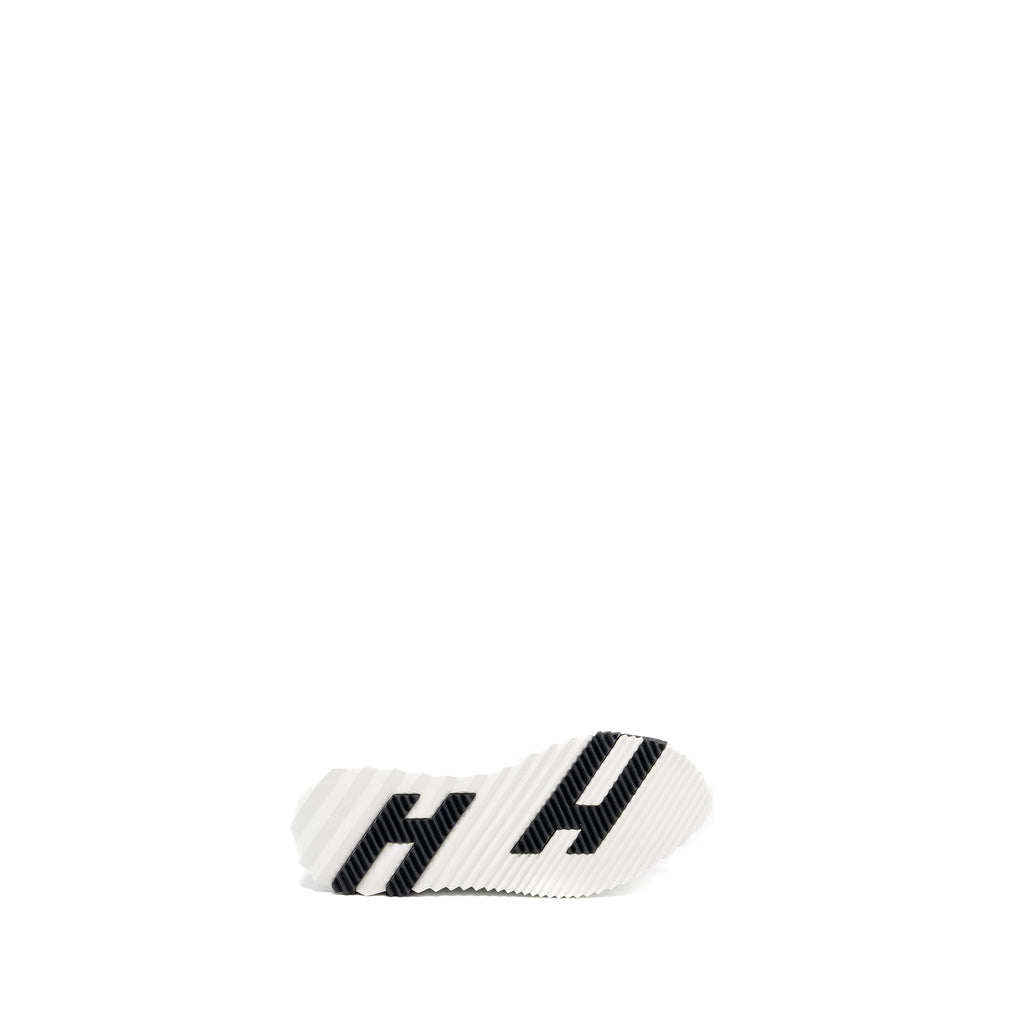 HERMES FEMME BOUNCING SNEAKER CHÈVRE VELOURS BLACK / WHITE