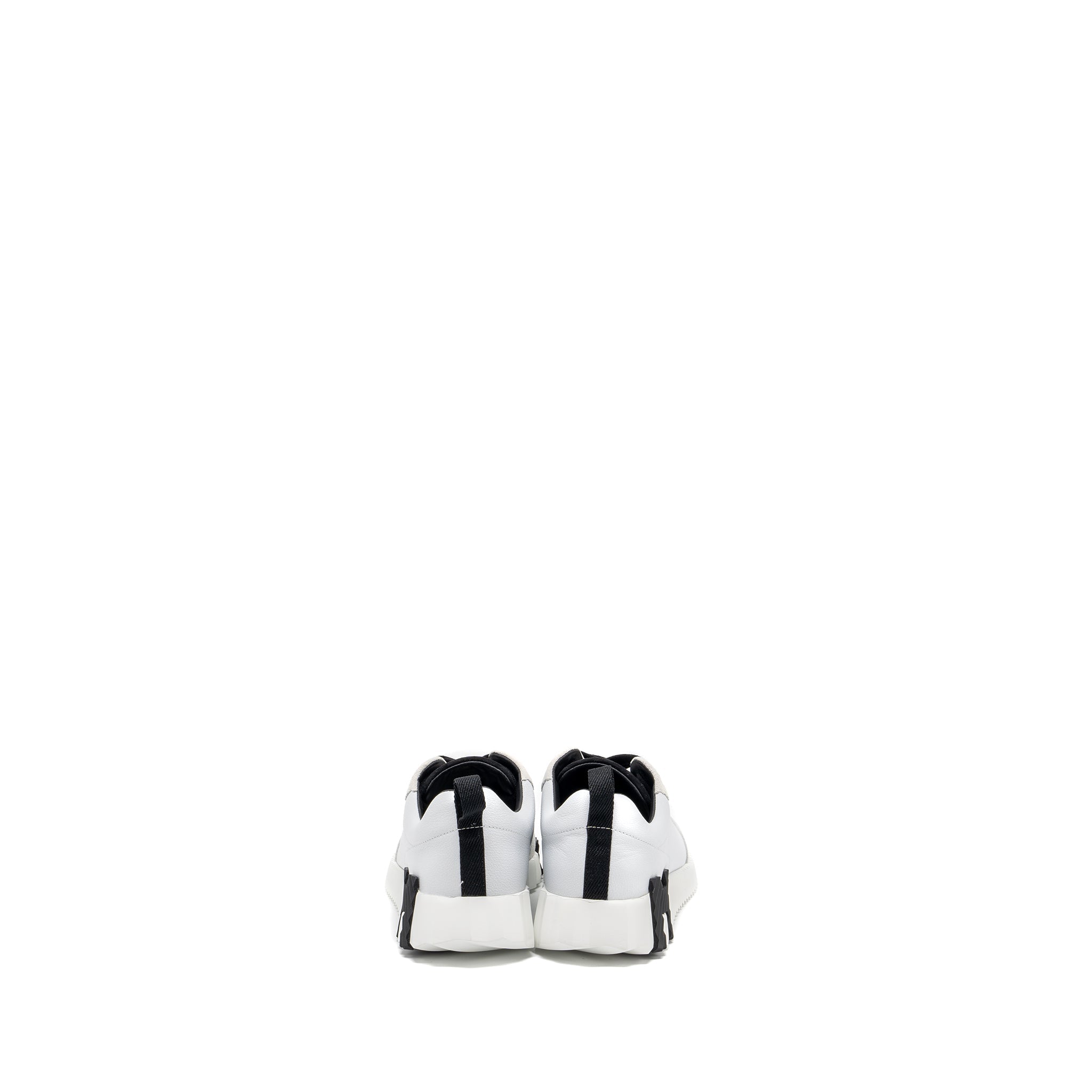 HERMES FEMME BOUNCING SNEAKER CHÈVRE VELOURS BLACK / WHITE