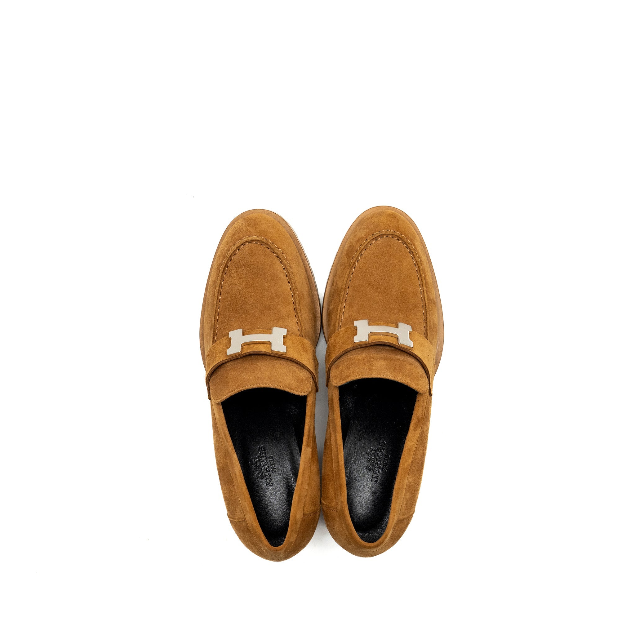 HERMES ESCARPIN FOCH PUMP CHEVRE VELOURS SHW