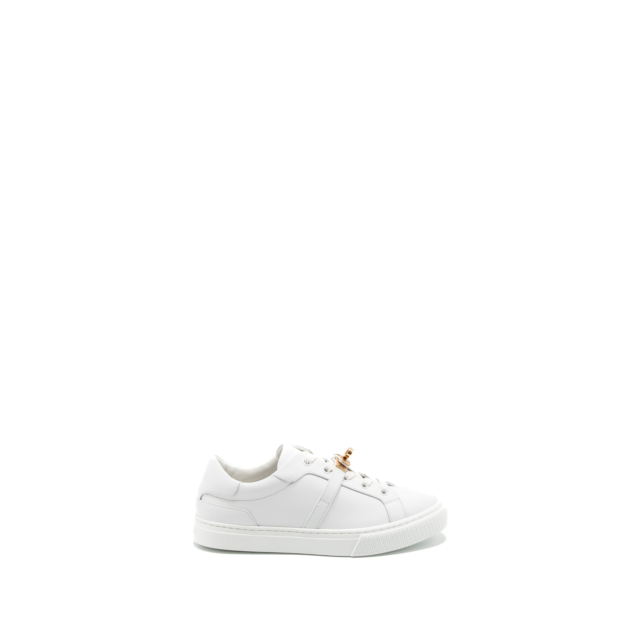 HERMES DAY SNEAKERS CALFSKIN WHITE RGHW