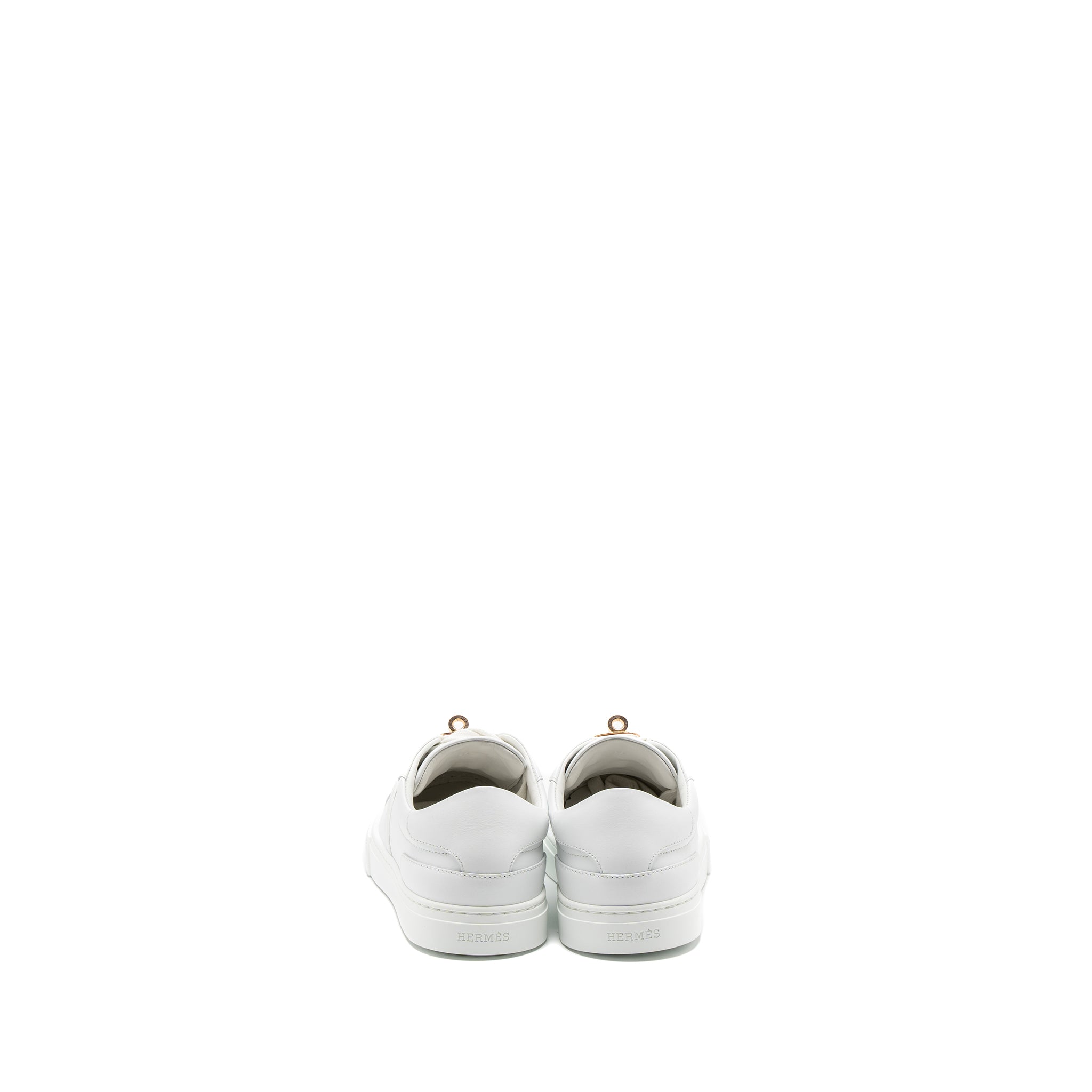 HERMES DAY SNEAKERS CALFSKIN WHITE RGHW