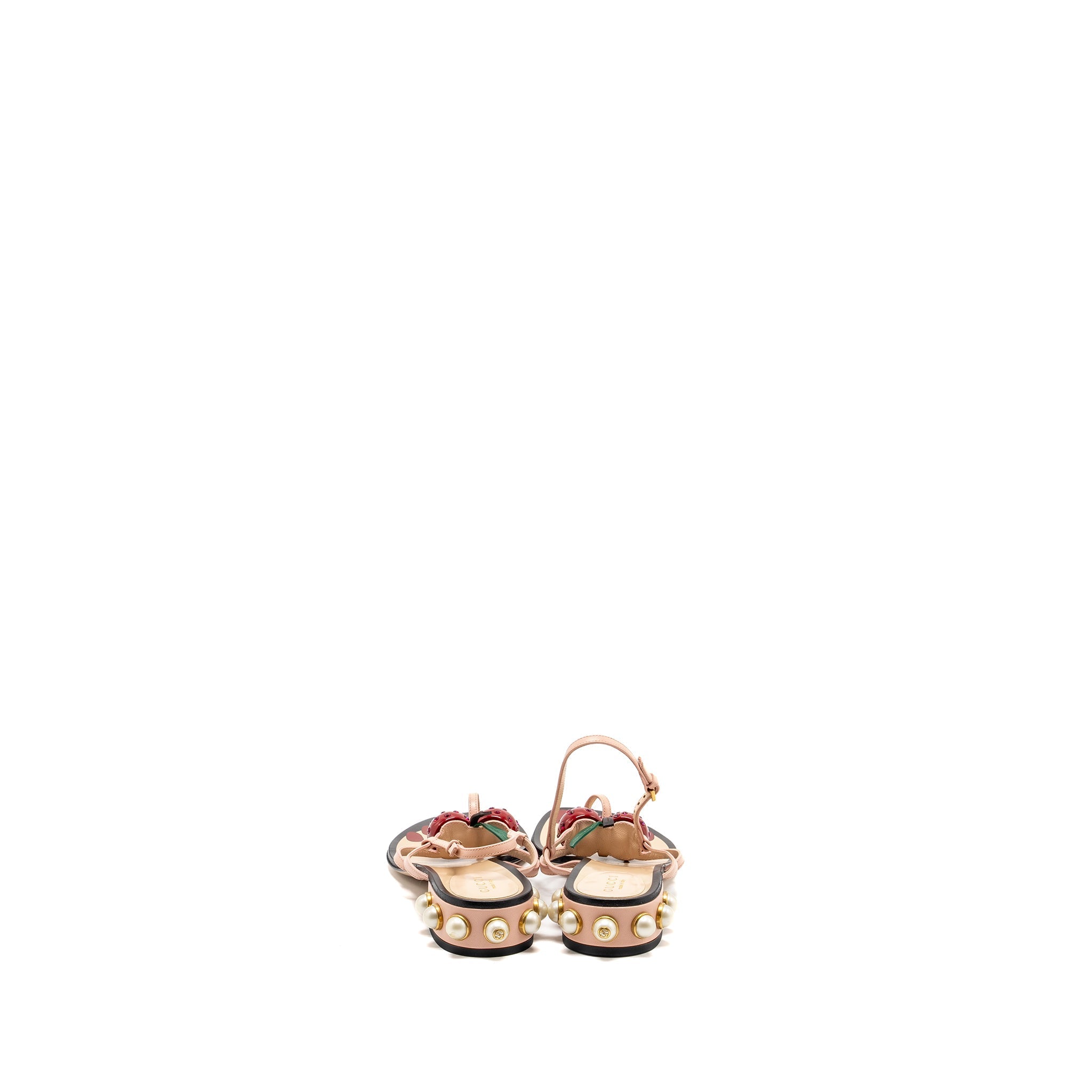 GUCCI HATSUMOMO CHERRY-EMBELLISHED SANDAL MULTICOLOUR