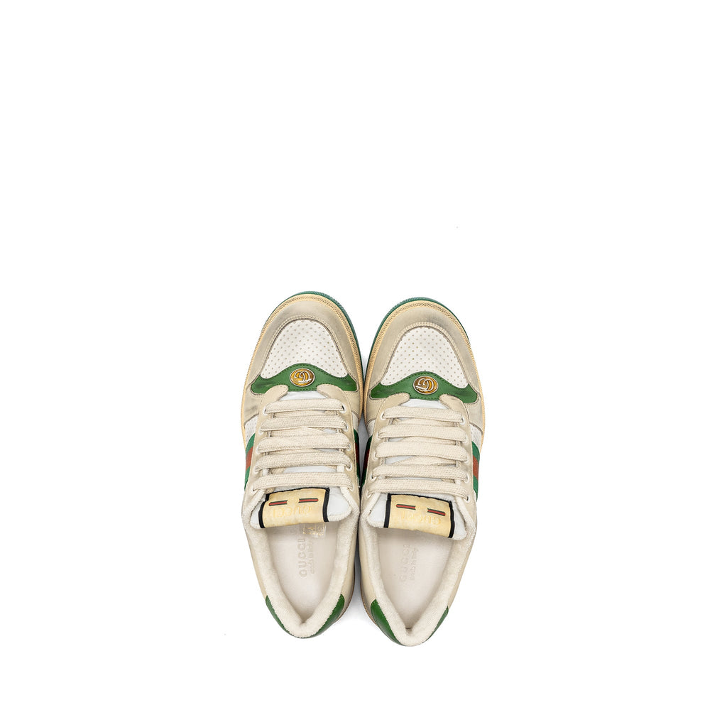 GUCCI WOMEN’S SCREENER LEATHER TRAINER / SNEAKERS MULTICOLOUR