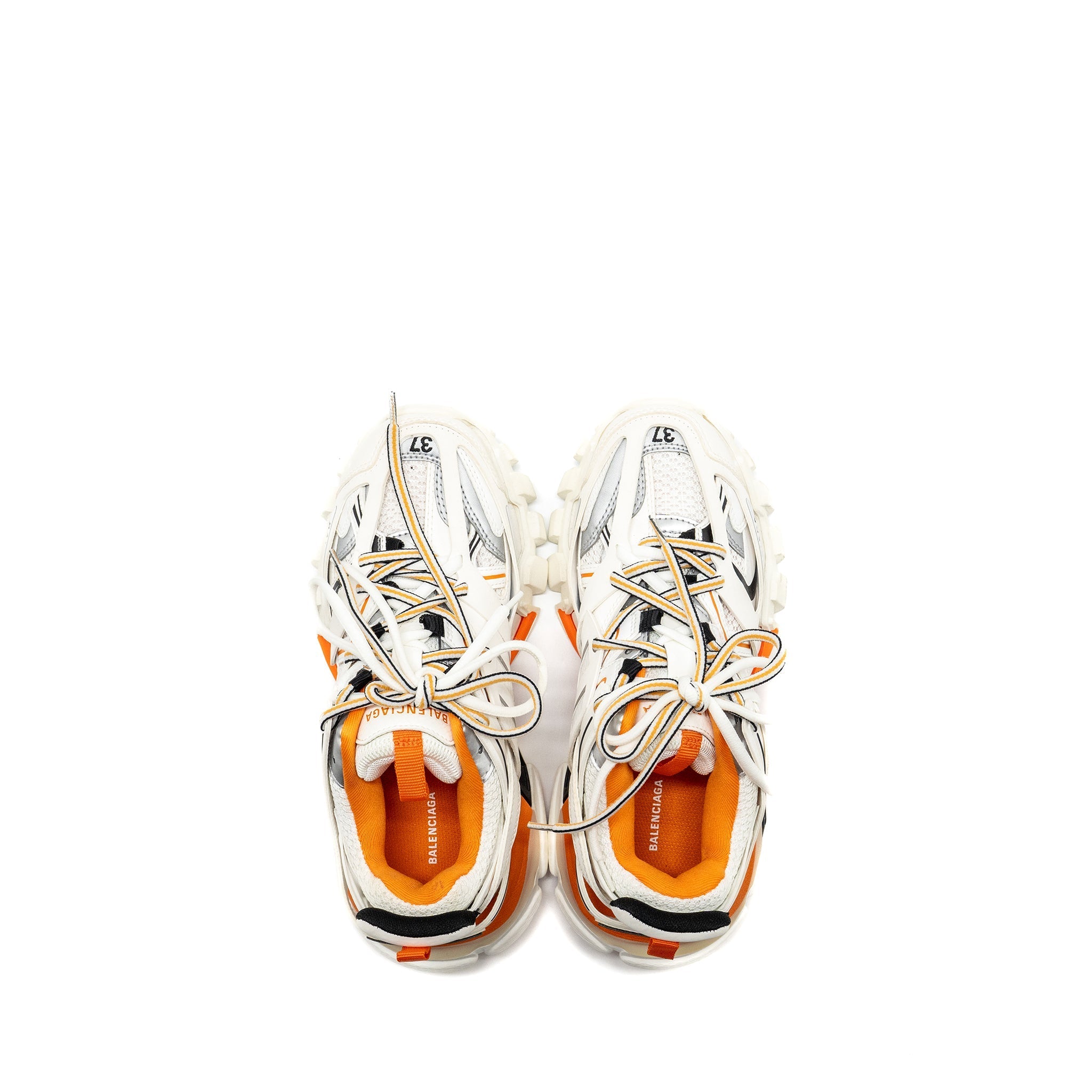 BALENCIAGA TRACK SNEAKERS WHITE/ORANGE