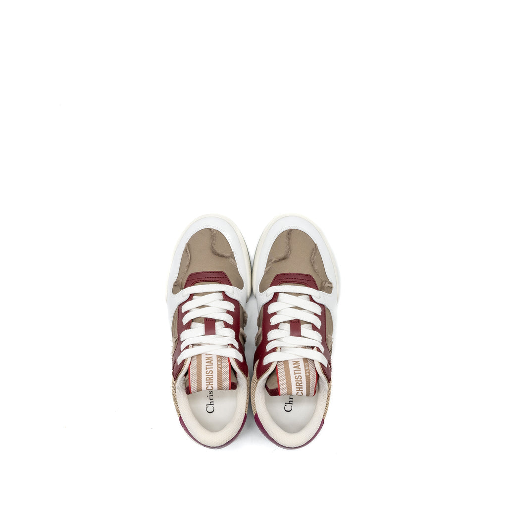 DIOR DIOR TRAVEL SNEAKER LEATHER/NYLON DARK NUT/MULTICOLOUR
