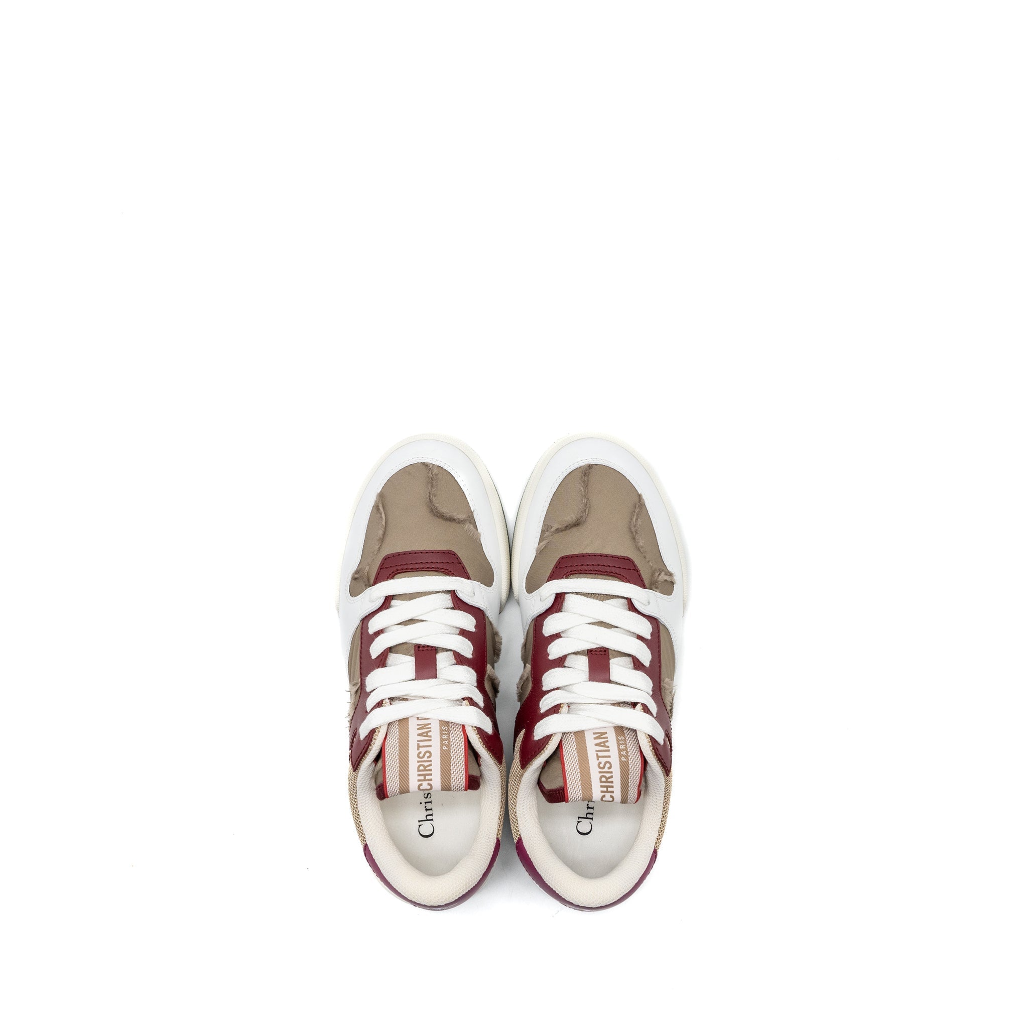 DIOR DIOR TRAVEL SNEAKER LEATHER/NYLON DARK NUT/MULTICOLOUR