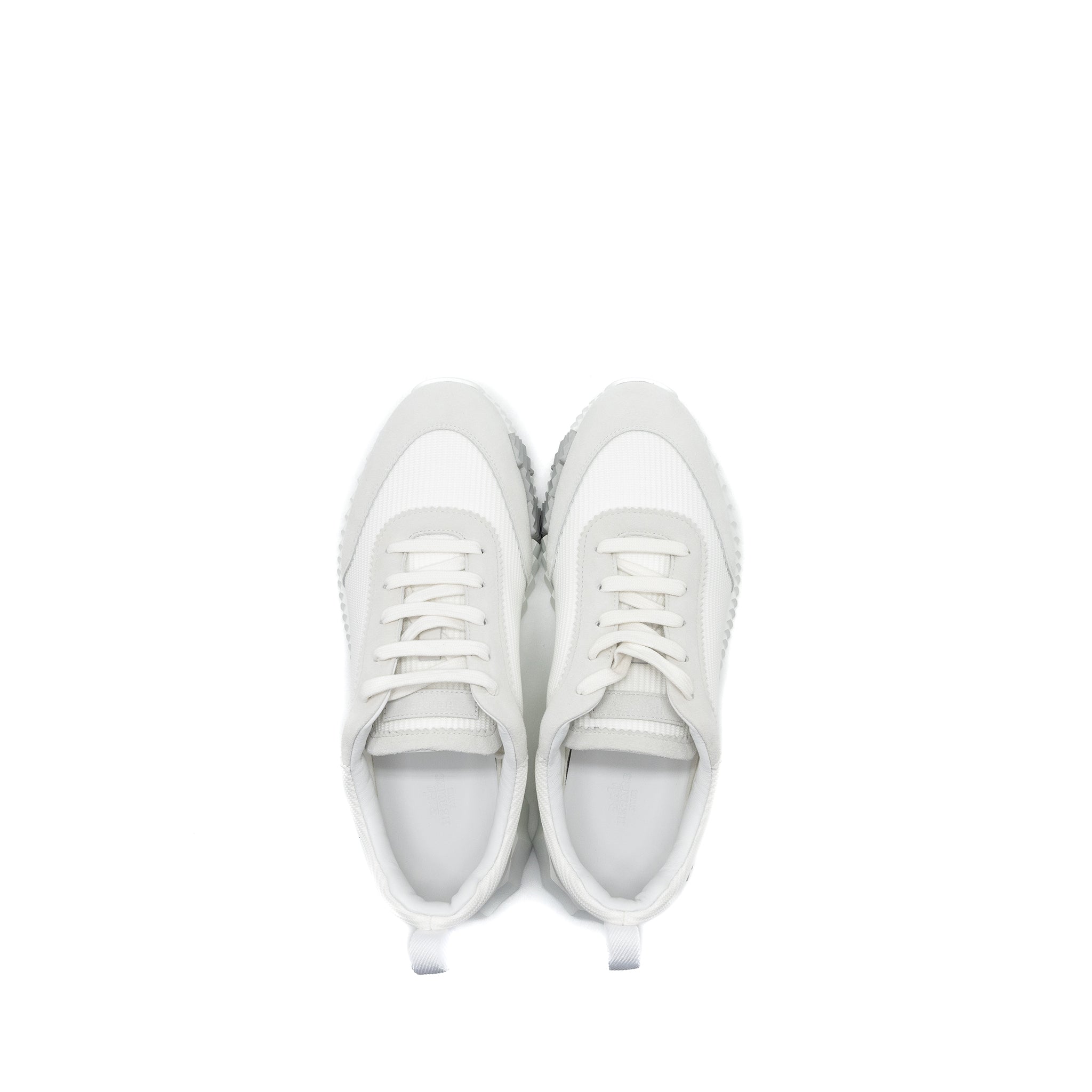 HERMES HOMME BOUNCING SNEAKER MESH/VELOURS WHITE