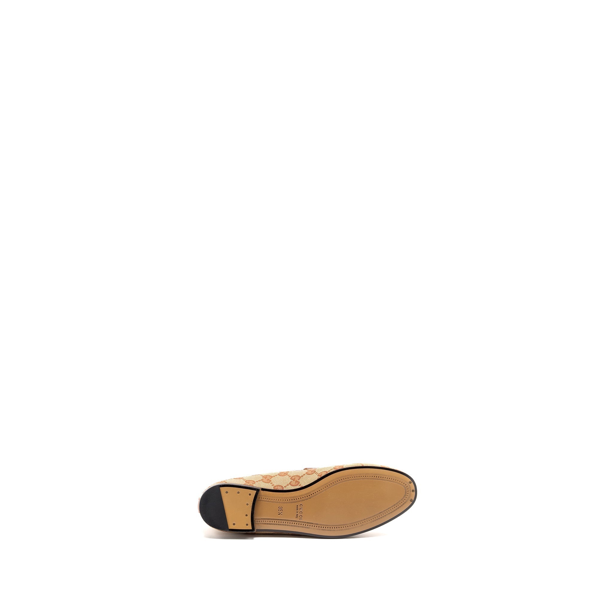 GUCCI JORDAN LOAFERS CANVAS DARK BEIGE