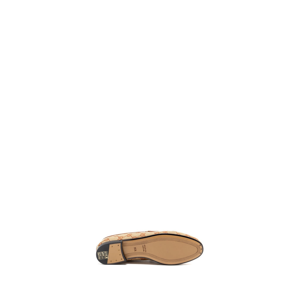 GUCCI JORDAN LOAFERS CANVAS DARK BEIGE