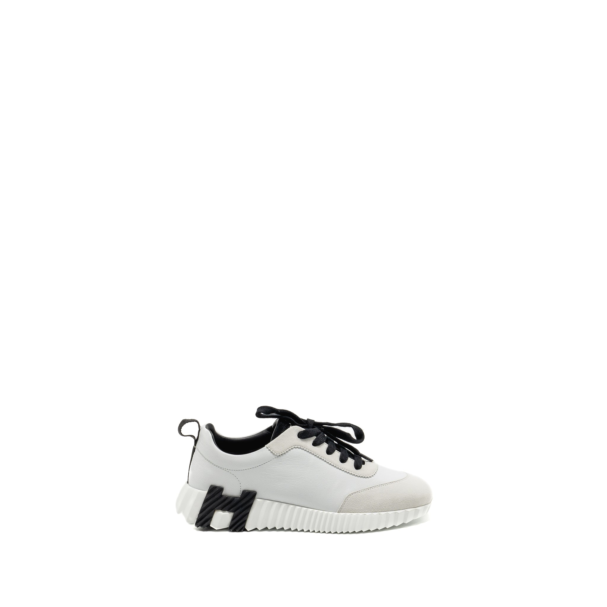 HERMES BOUNCING SNEAKERS CALFSKIN WHITE / BLACK