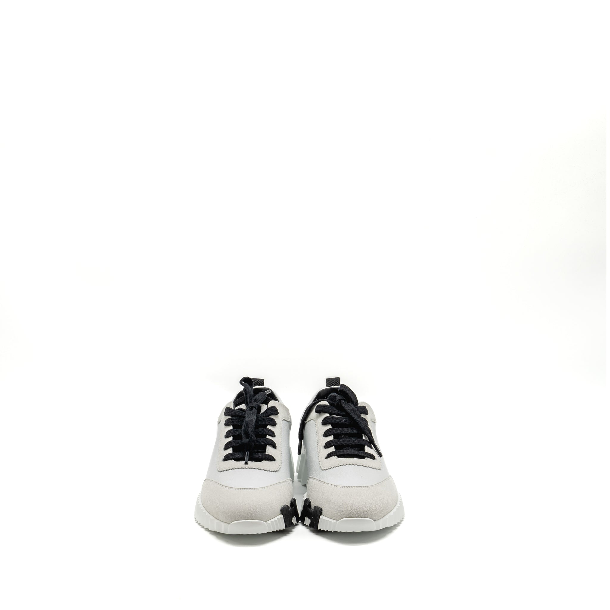 HERMES BOUNCING SNEAKERS CALFSKIN WHITE / BLACK