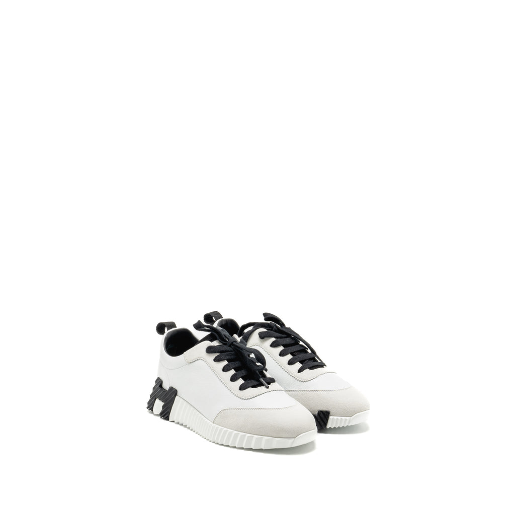 HERMES BOUNCING SNEAKERS CALFSKIN WHITE / BLACK