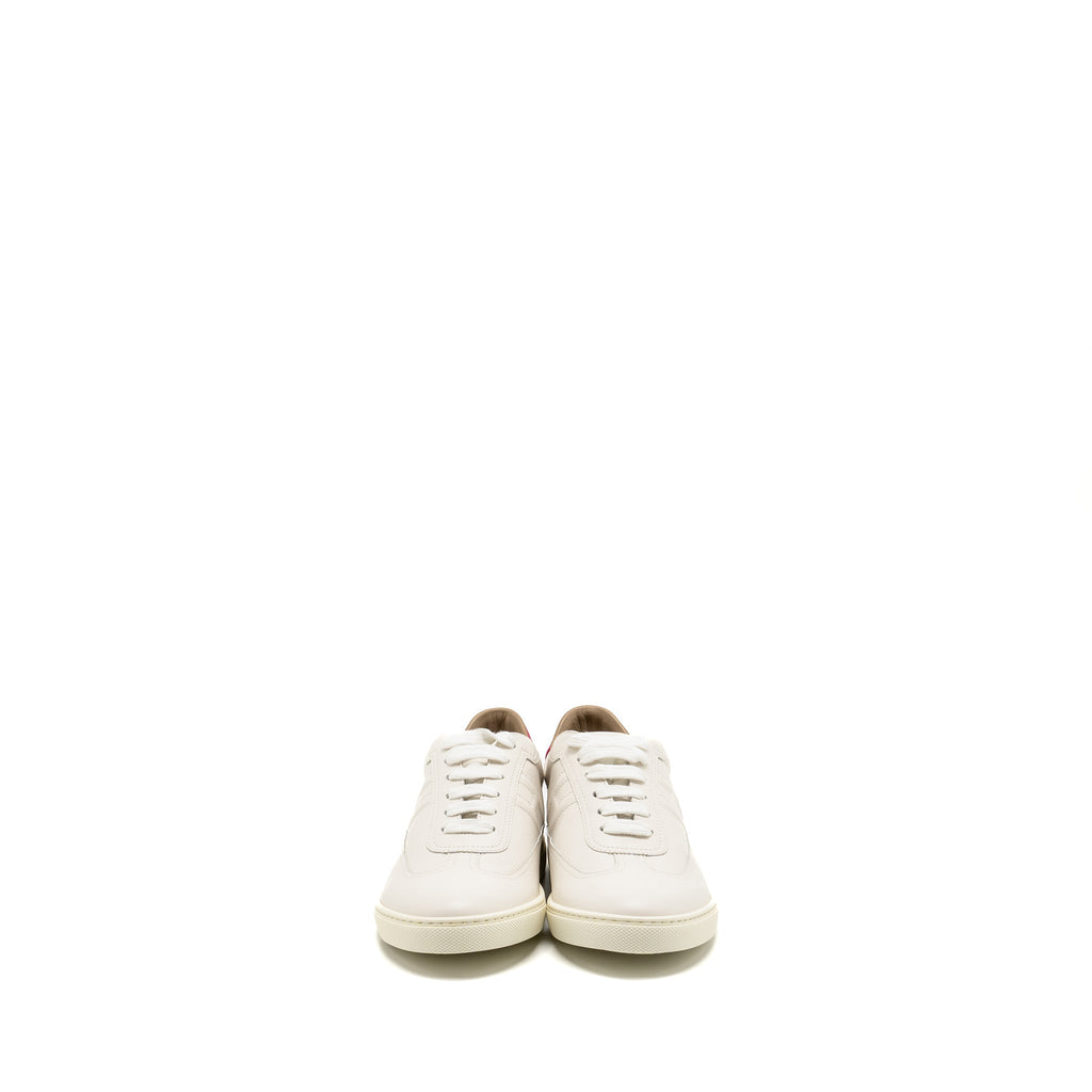 HERMES QUICKER SNEAKERS CALFSKIN WHITE / PINK