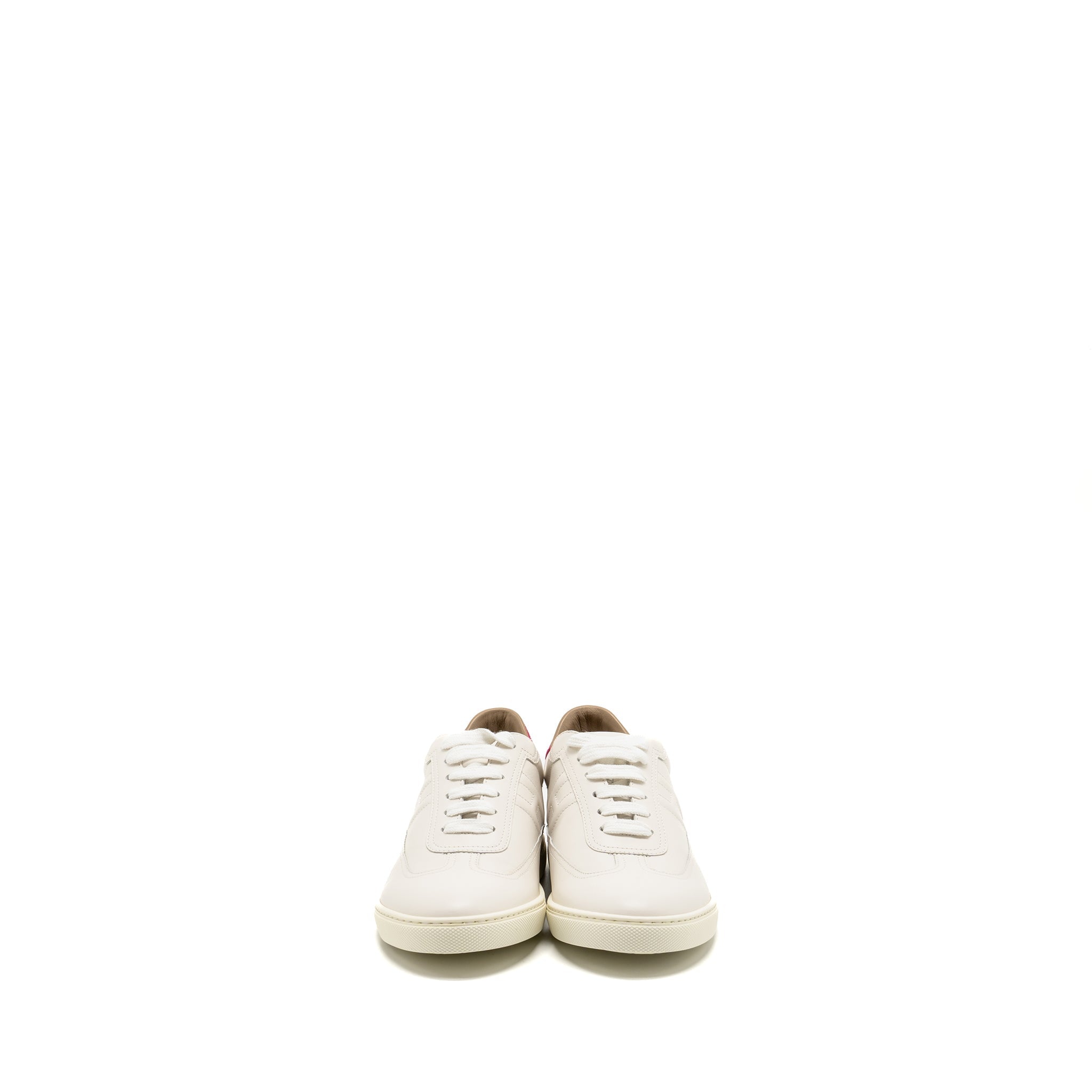 HERMES QUICKER SNEAKERS CALFSKIN WHITE / PINK