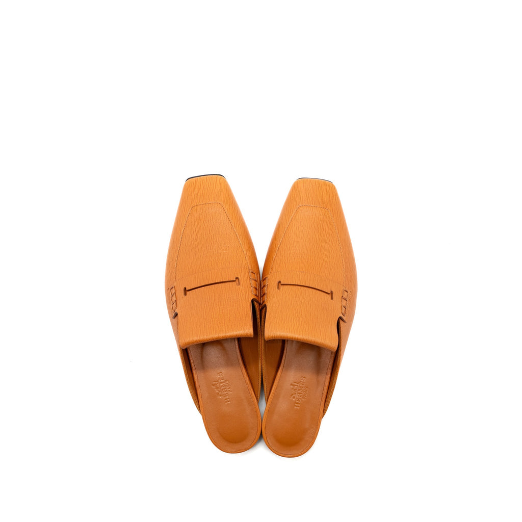 HERMES ELOGE MULE MARRON GLAISE