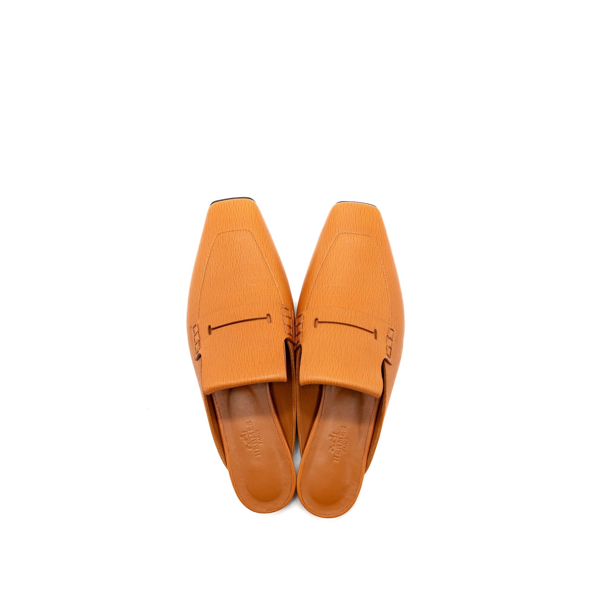 HERMES ELOGE MULE MARRON GLAISE