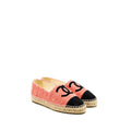 CHANEL ESPADRILLES COTTON/TWEED PINK/BLACK