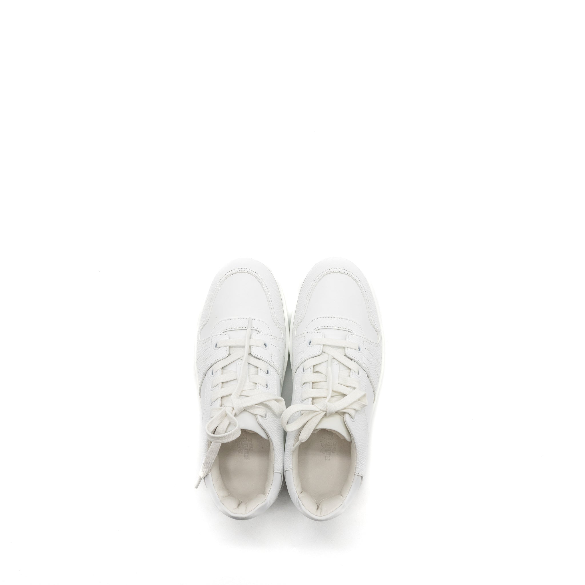 HERMES FEMME FREE SNEAKER EPSOM/CALFSKIN BLANC